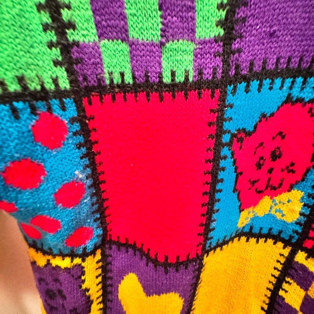 Colorful Patchwork Sweater - Picture 9 of 10